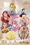 Princesses Concept 6-Year-Old Balloon Set - 8 Pieces Large Size Snow White, Cinderella, Mermaid Ariel, Princess Belle Foil Balloon Set