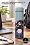 4 pieces anime printed thermos - stainless steel 500 ml 22 cm with digital display, travel drink bottle flask bottle