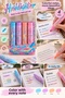 4-Piece Patterned Packaging Highlighter Pen Set Colorful Marker Pens - 2