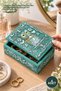 4-Piece Box – Polyester Owl Patterned Storage Box Gift Box Organizer Decorative Box 14X10X6.2 cm