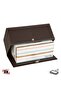 Premium Design Vegan Leather Tissue and Napkin Box Maxi Size Napkin Holder 24X13X10 Cm. Brown - 2