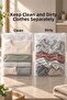 10 Pieces 35X45Cm Zippered Organizer - Lockable Frosted Transparent Storage Organizer Bag for Inside the Closet - 5