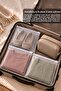 5 Pieces 30X30Cm Zippered Organizer - Lockable Frosted Bag Transparent Organizer for In-Cabinet Storage - 2