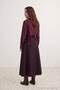 Petite Bordo Ekoseli Kemerli Midi Etek TWOAW27ET00092 - 4