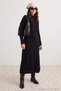 Black Balloon Sleeve Detailed Knitwear Hijab Dress Tctaw27Eb00045