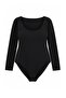 Black Snap Fastener Pool Collar Long Sleeve Soft Fabric Flexible Knitted Body Tbbaw27Cs00016 - 5
