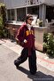 Mürdüm Kalın İçi Polarlı Slogan Baskılı Fermuarlı Kapüşonlu Örme Sweatshirt TWOAW27SW00199