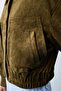 Limited Edition Haki Oversize Kalıp Yakalı Bomber Süet Ceket Mont TWOAW27MO00004 - 3