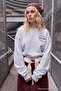 Kar Melange Pasta Printed Thick Oversize/Wide Cut Back Printed Knitted Sweatshirt Twoaw27Sw00150 - 3