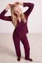 Mürdüm Dantelli Kruvaze Waffle Örme Pijama Takımı THMAW27PT00155 - 3