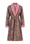 Brown Leopard Printed Soft Waffle Knitted Dressing Gown Thmaw26Sb00006 - 5