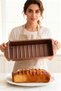 Thick Cast Cake Mold Baton Grooved Copper 33 cm Length Non-Stick Bundt Pastry Mold with Whisk as a Gift - 2