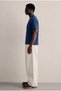 Men's Regular Crew Neck Cotton Basic Navy Blue T-Shirt - 6