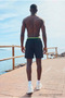 Men's Zippered Pocket Jogger Summer Y.Black Sea Shorts - 6