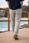 Men's Relax Fit Summer Casual Stone Linen Trousers - 5