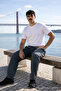 Men's Elastic Waist Jogger K.Khaki Linen Trousers - 3