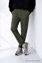 Men's Striped Summer Khaki Italian Fabric Trousers - 4