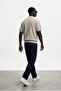 Men's Textured 100% Cotton Beige Polo Collar t Shirt - 5
