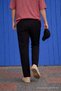 Men's Premium Loose Black Italian Fabric Trousers - 6