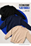 3 Pieces Men's Casual Crew Neck Loose Sweatshirt