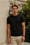 Men's Relax Fit Short Sleeve 100% Cotton Black T-Shirt - 2