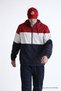 Men's Elite Comfort Patterned Red Raincoat & Windbreaker with Pockets - 2