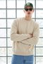 Men's Trend Crew Neck Beige Knitwear Sweater - 4
