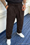 3 Pieces Men's High Waist Elastic Summer Linen Trousers - 4