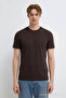 Men's Street Style Regular Coffee T-Shirt