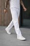 Men's Premium Jogger Relax Fit White Linen Trousers - 3