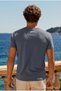 Men's Soft Comfort Fit Loose Fit Smoked Cotton T-Shirt - 6