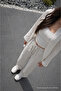 Women's Premium Jogger Relax Fit Summer Gray Linen Trousers - 4