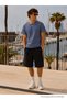 Men's Trend Crew Neck Comfortable Basic Smoked T-Shirt