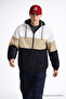 Men's Elite Comfort Patterned Beige Raincoat & Windbreaker with Pockets - 4
