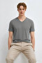 Men's Casual Comfortable Smoked V-Neck T-Shirt - 4