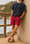Men's Trend Basic Jogger Loose Red Short Shorts - 3