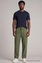 Men's Classic Khaki Cargo Linen Trousers