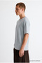 Men's 100% Cotton Premium Casual Loose Gray T-Shirt - 5