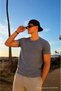 Men's Casual Summer Crew Neck Smoked Basic T-Shirt