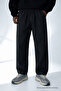 Men's Casual Summer Trend Loose Black Linen Trousers