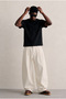 Men's Regular Crew Neck Cotton Basic Black T-Shirt - 5