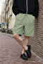 Men's Premium Jogger Relax Cargo Pocket A.Green Linen Shorts - 4