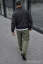 Men's Summer Regular Loose-Leg Green Linen Trousers - 6
