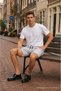 Men's Regular Lace-Up Casual Gray Basic Shorts - 5