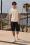 Men's Trend Crew Neck Comfortable Cream T-Shirt - 3