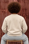 Men's Cotton Anti-Pilling Loose Beige Knit Sweater - 5