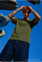 Men's Regular Fit 100% Cotton Khaki Summer T-Shirt - 4