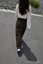 Women's Premium Jogger Relax Fit Summer Dark Brown Linen Trousers - 6