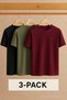 Men's Comfort Crew Neck Loose 3-Pack T-Shirts