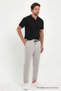 GREY Men's Jogger Pants - Lakos Pattern, Cotton, Elastic Waist and Drawstring - 4